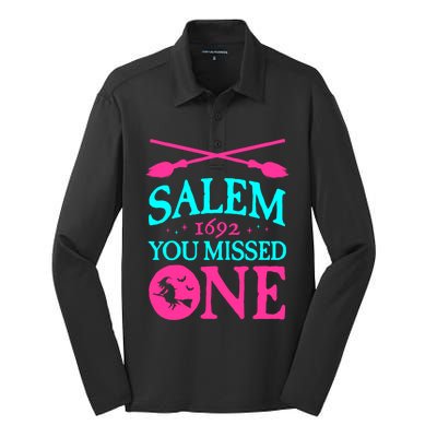 Salem Witch Trials Great Gift 1692 You Missed One Witch Halloween Meaningful Gif Silk Touch Performance Long Sleeve Polo