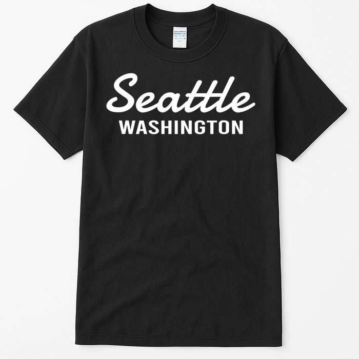 Seattle Washington Throwback Design Tall T-Shirt