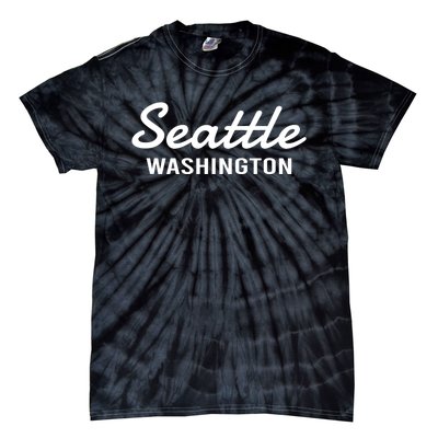 Seattle Washington Throwback Design Tie-Dye T-Shirt