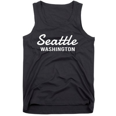 Seattle Washington Throwback Design Tank Top