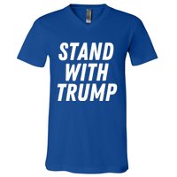 Stand With Trump Donald Trump Usa President 2024 Gift V-Neck T-Shirt