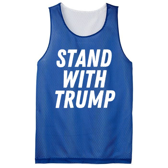 Stand With Trump Donald Trump Usa President 2024 Gift Mesh Reversible Basketball Jersey Tank