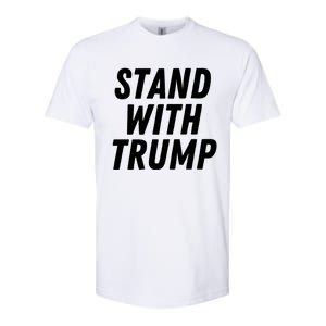 Stand With Trump Donald Trump Usa President 2024 Gift Softstyle CVC T-Shirt