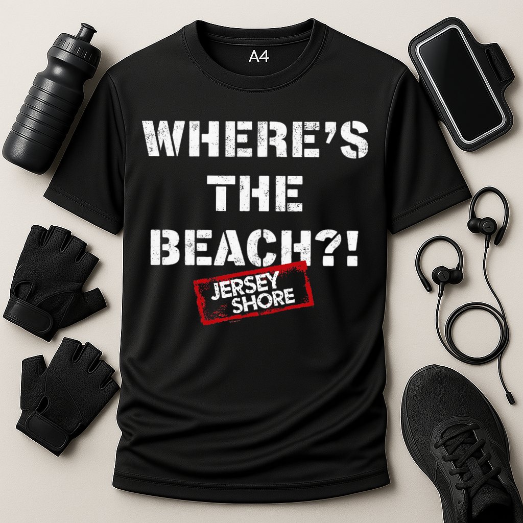 Shore Wheres The Beach Performance Shirt