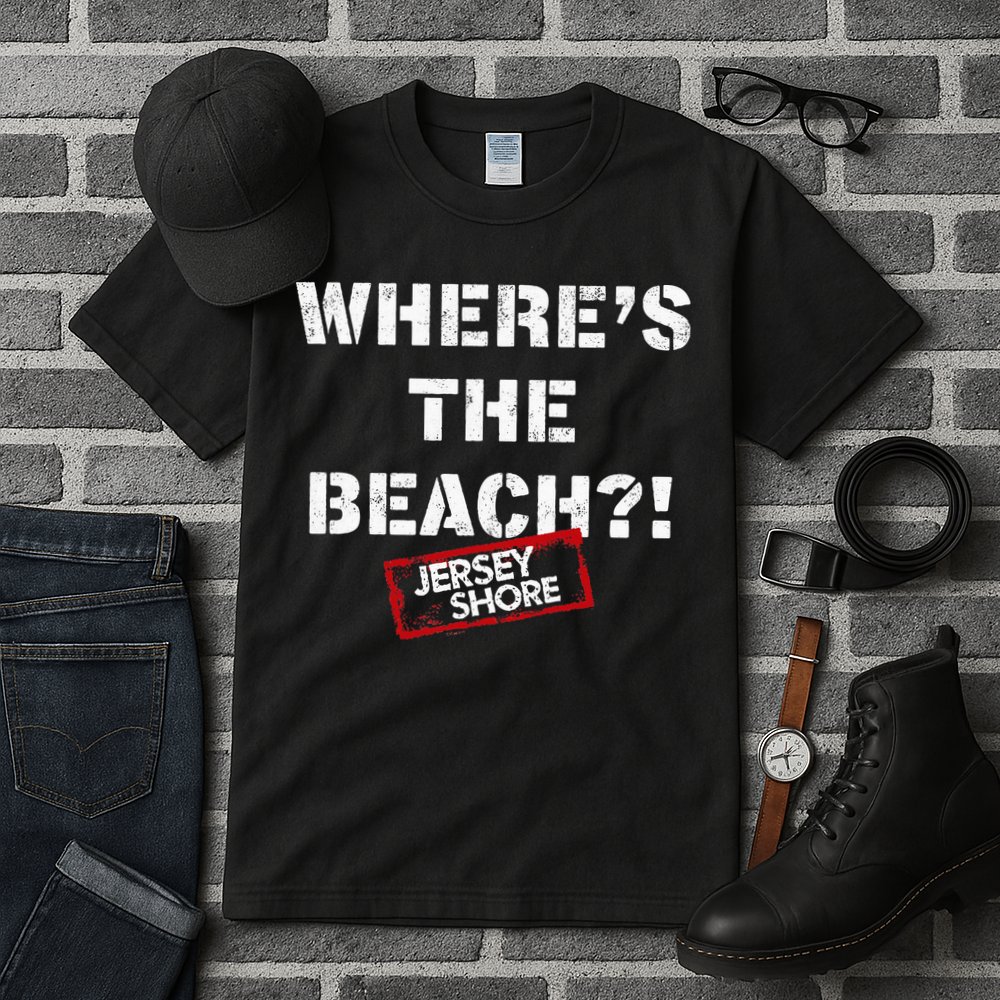 Shore Wheres The Beach Tall T-Shirt