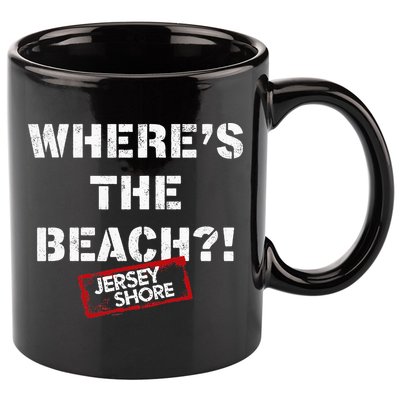 Shore Wheres The Beach 11oz C Handle Ceramic Mug