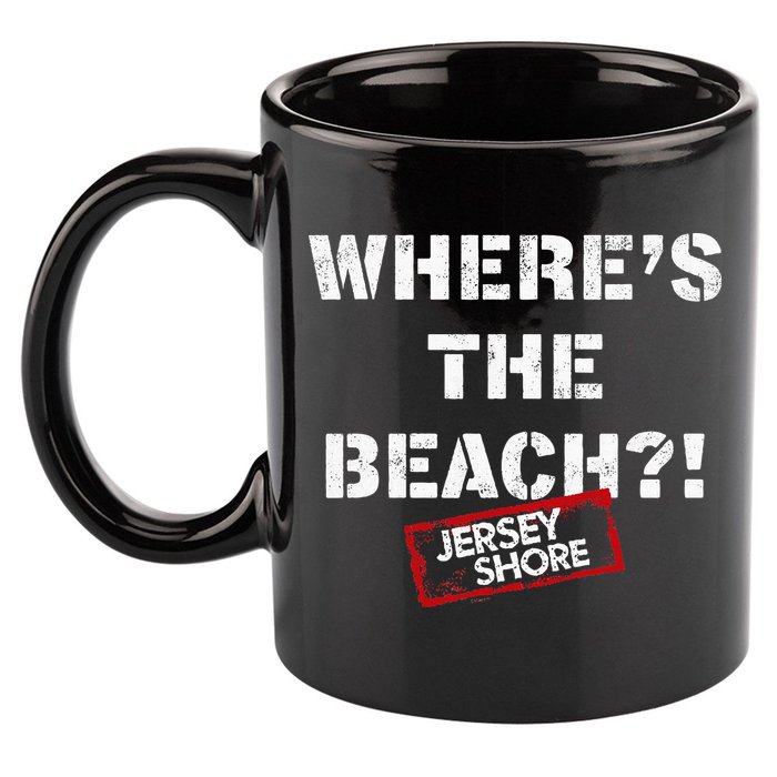 Shore Wheres The Beach 11oz C Handle Ceramic Mug