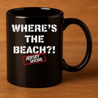 Shore Wheres The Beach 11oz C Handle Ceramic Mug