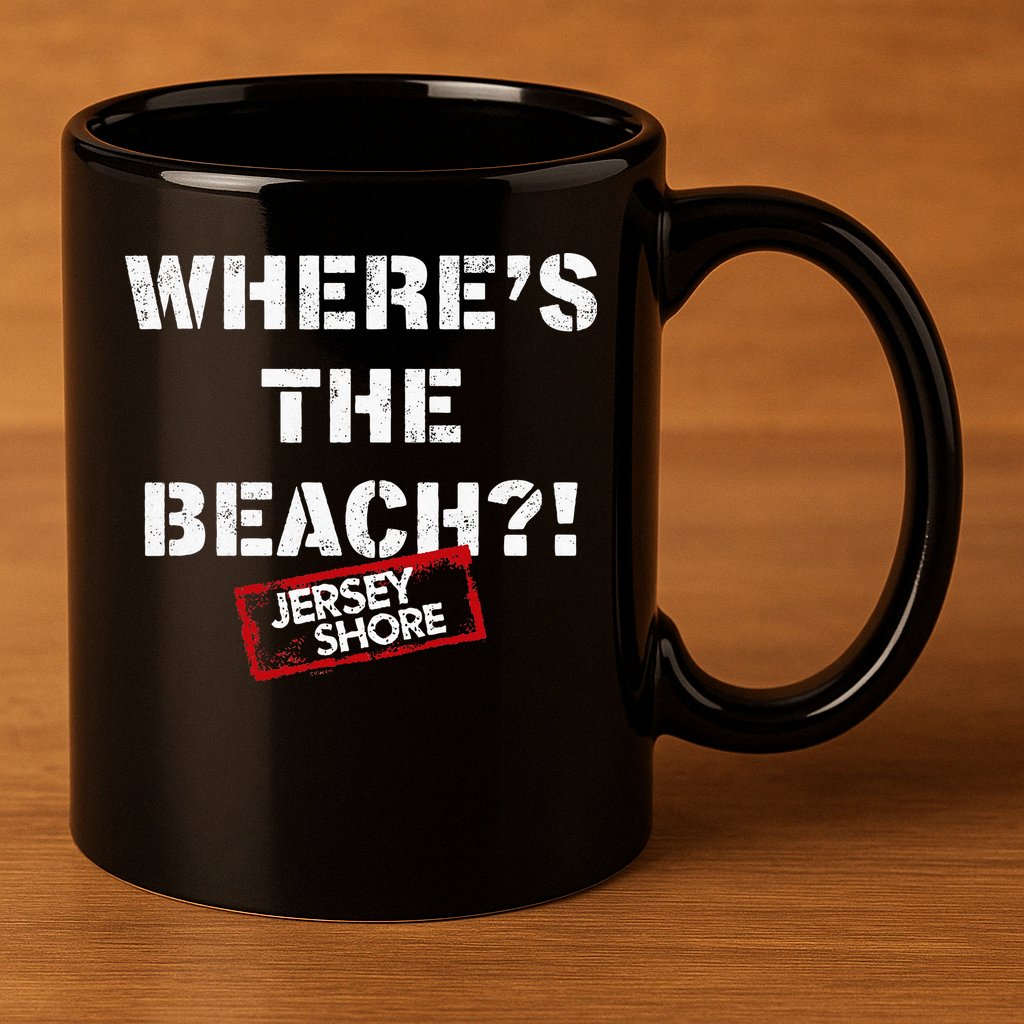 Shore Wheres The Beach 11oz C Handle Ceramic Mug