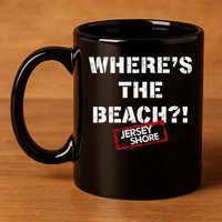 Shore Wheres The Beach 11oz C Handle Ceramic Mug