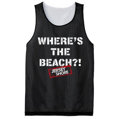 Shore Wheres The Beach Mesh Reversible Basketball Jersey Tank