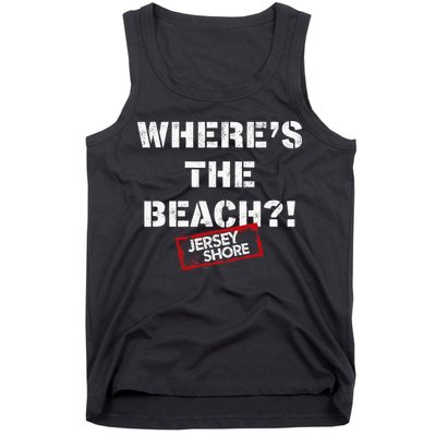 Shore Wheres The Beach Tank Top