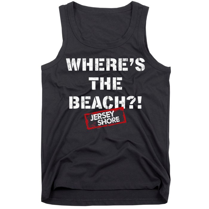 Shore Wheres The Beach Tank Top