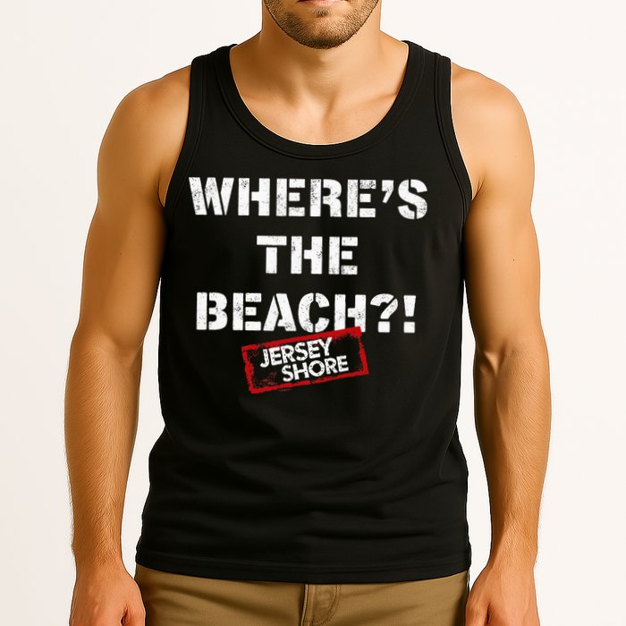 Shore Wheres The Beach Tank Top