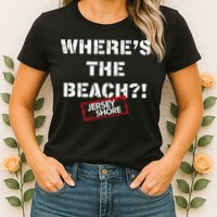 Shore Wheres The Beach Womens T-Shirt