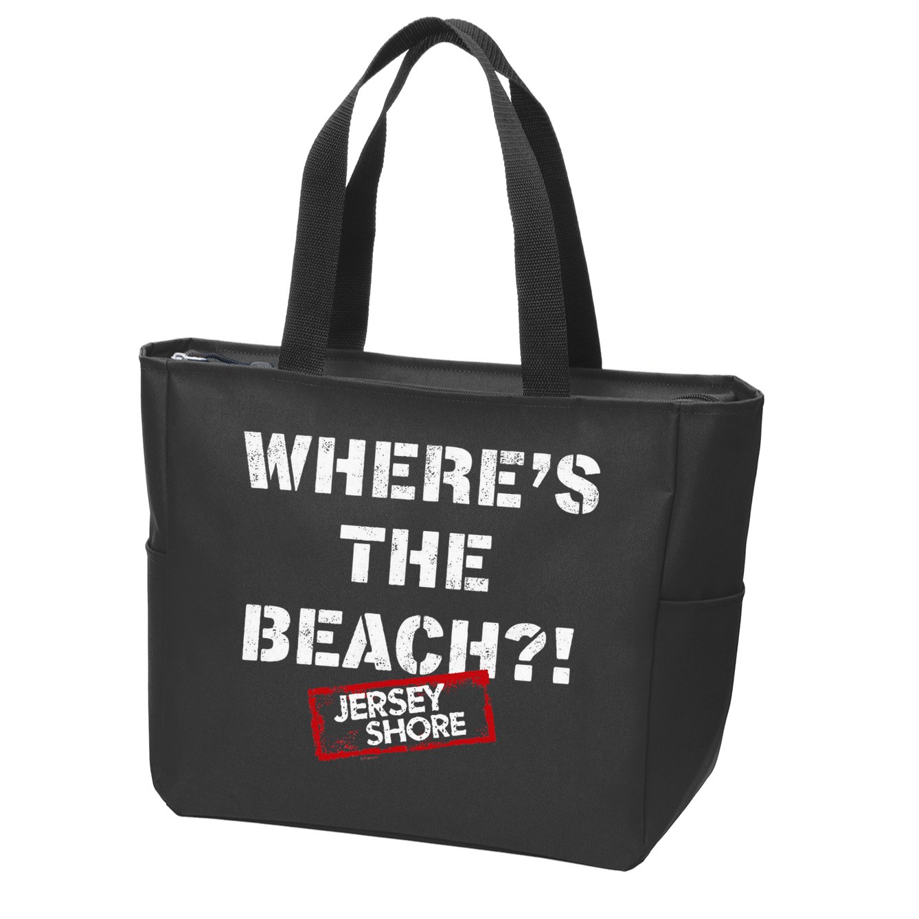 Shore Wheres The Beach Zip Tote Bag