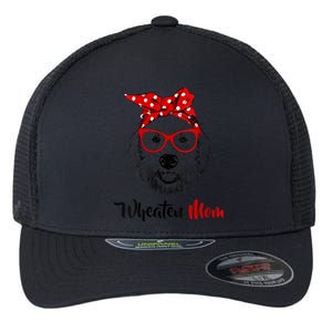 S Wheaten Terrier Mom Mama Dog Vneck Flexfit Unipanel Trucker Cap