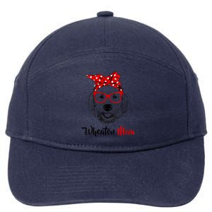 S Wheaten Terrier Mom Mama Dog Vneck 7-Panel Snapback Hat