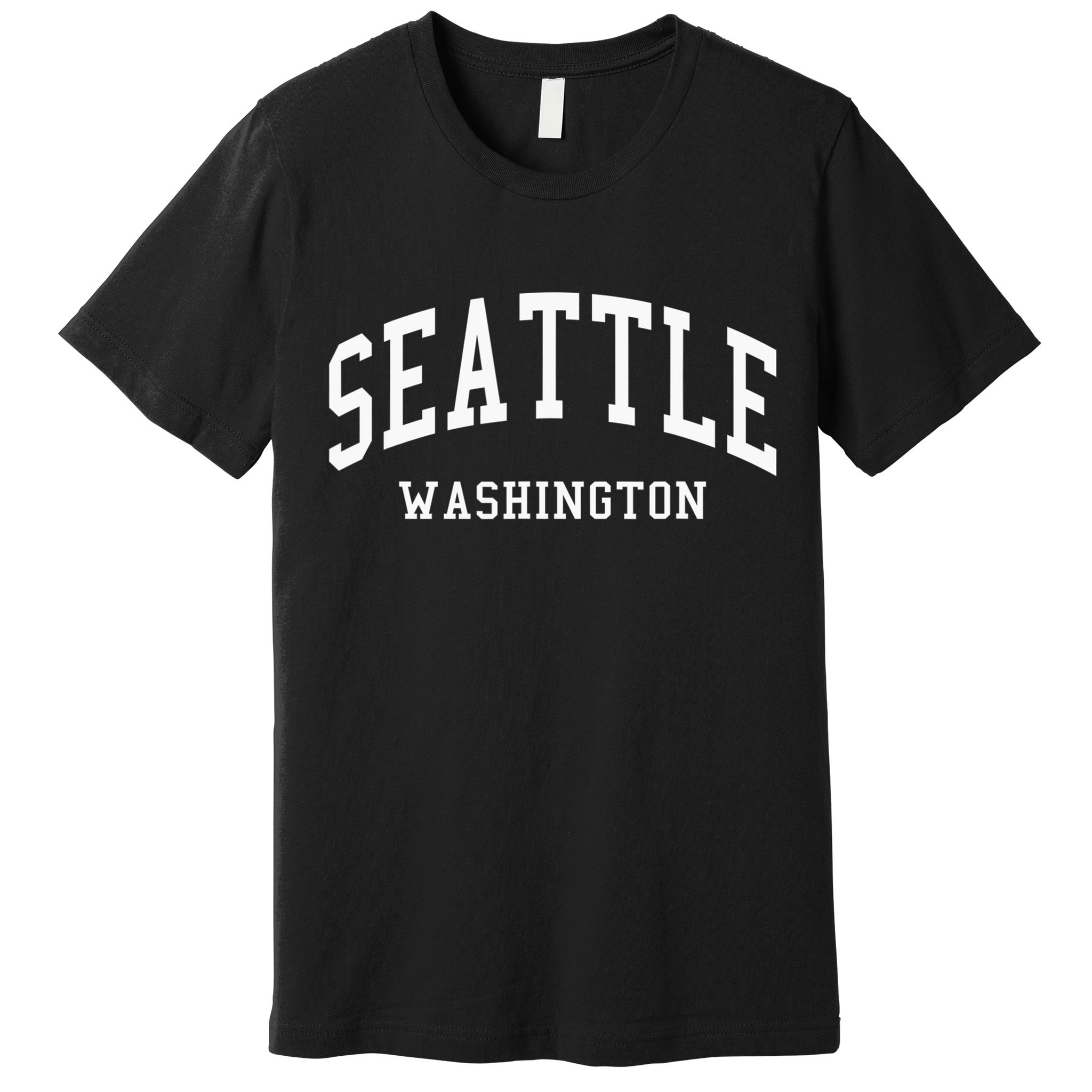 Seattle Washington Throwback Design Classic Premium T-Shirt
