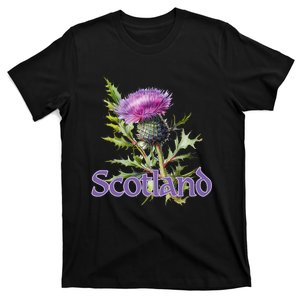 Scotland Watercolor Thistle T-Shirt