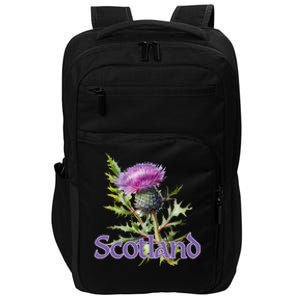 Scotland Watercolor Thistle Impact Tech Backpack