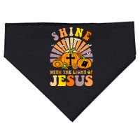 Shine With The Light Of Jesus Christian Lover Halloween Fall USA-Made Doggie Bandana