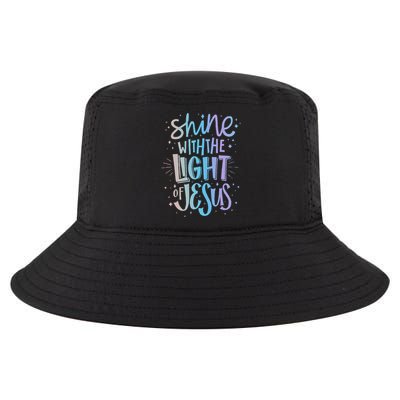 Shine with the Light of Jesus Proud Christian Cool Comfort Performance Bucket Hat