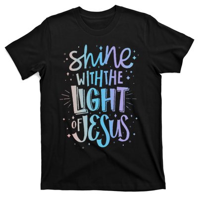 Shine with the Light of Jesus Proud Christian T-Shirt