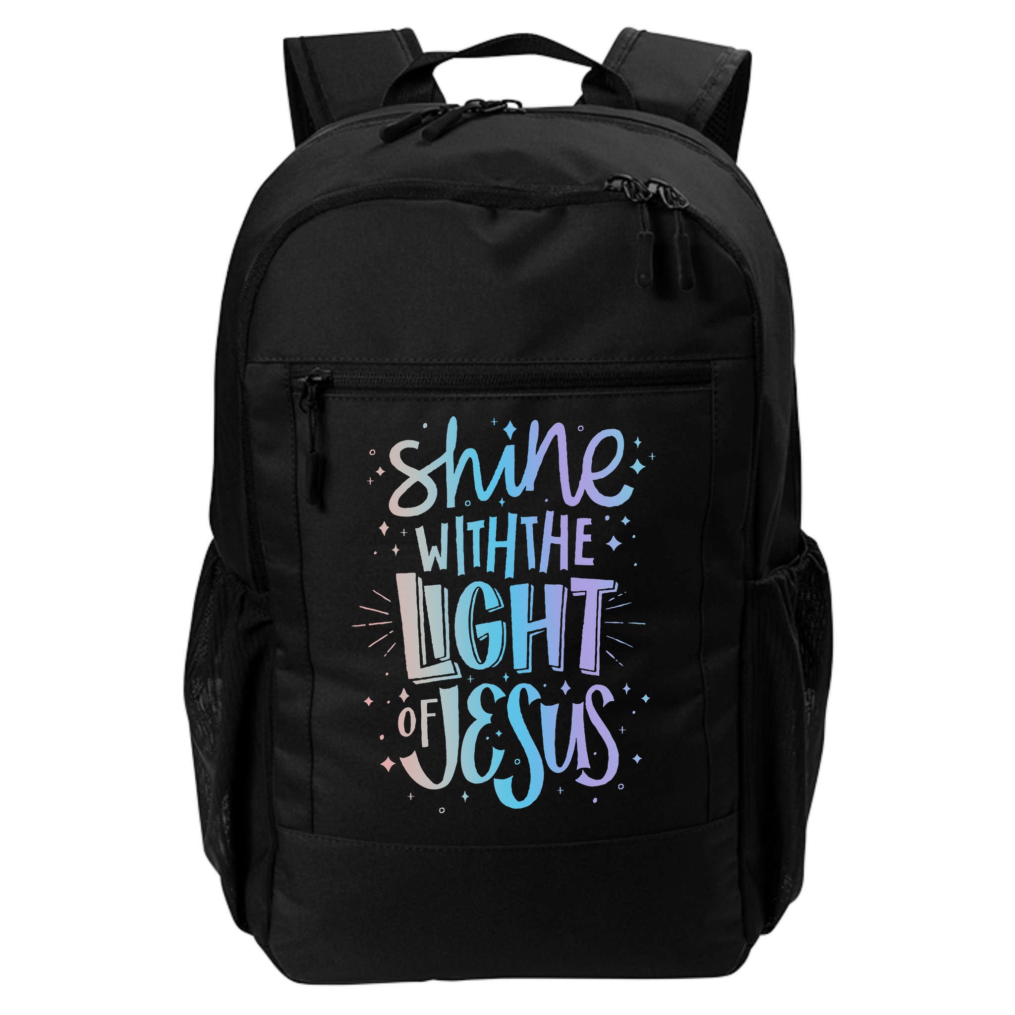Shine with the Light of Jesus Proud Christian Backpack