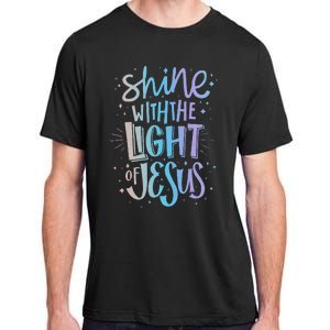 Shine with the Light of Jesus Proud Christian Adult ChromaSoft Performance T-Shirt