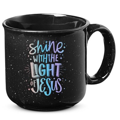 Shine with the Light of Jesus Proud Christian 15oz Campfire Ceramic Mug