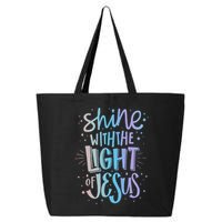 Shine with the Light of Jesus Proud Christian 25L Jumbo Tote