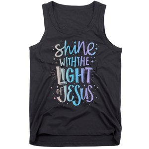 Shine with the Light of Jesus Proud Christian Tank Top