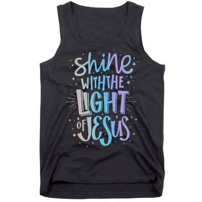 Shine with the Light of Jesus Proud Christian Tank Top