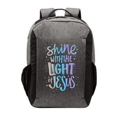 Shine with the Light of Jesus Proud Christian Vector Backpack