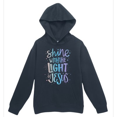 Shine with the Light of Jesus Proud Christian Urban Pullover Hoodie