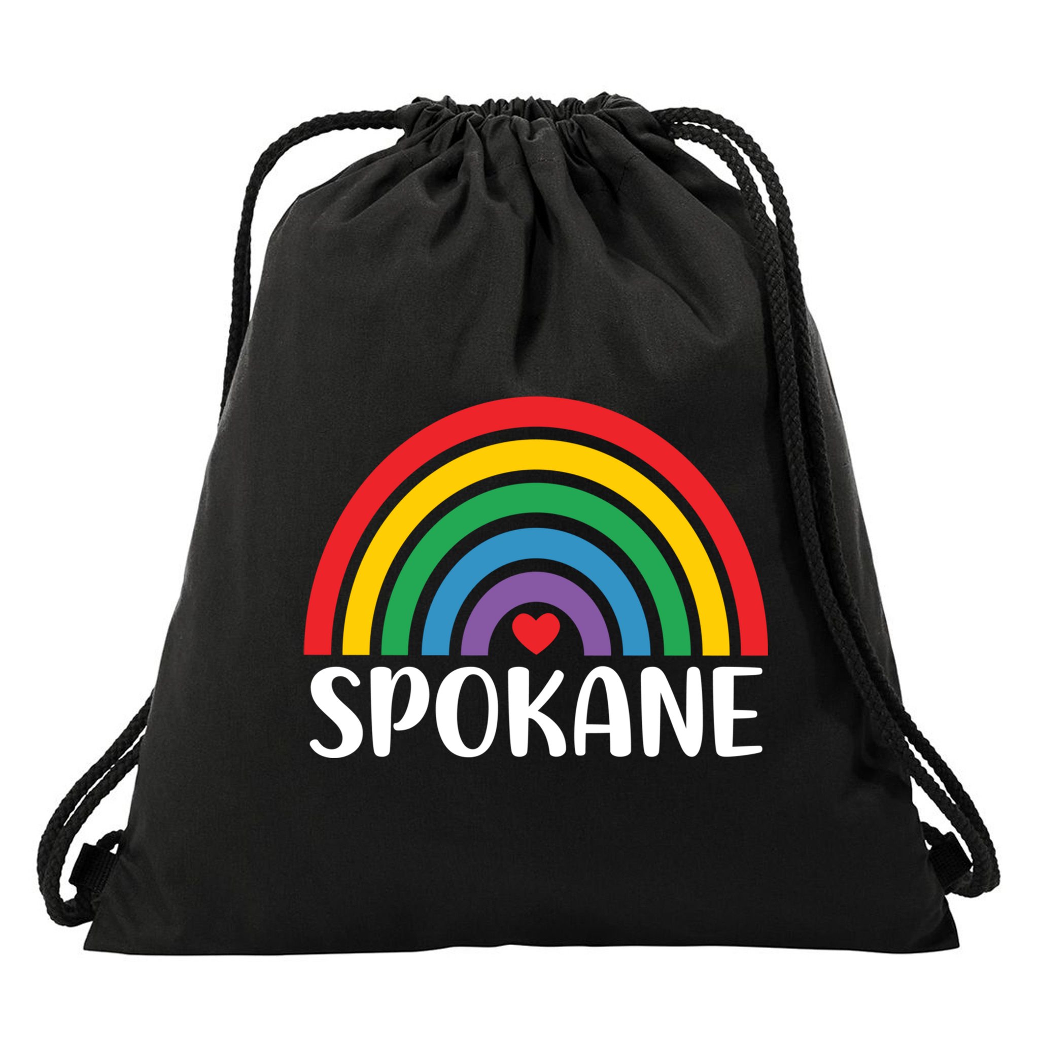 Spokane Washington Travel I Love Spokane Usa Cool Gift Drawstring Bag