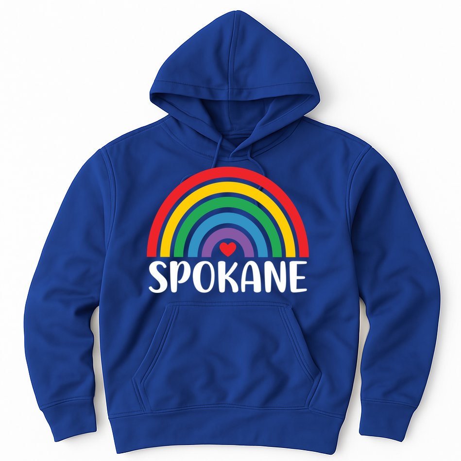 Spokane Washington Travel I Love Spokane Usa Cool Gift Hoodie