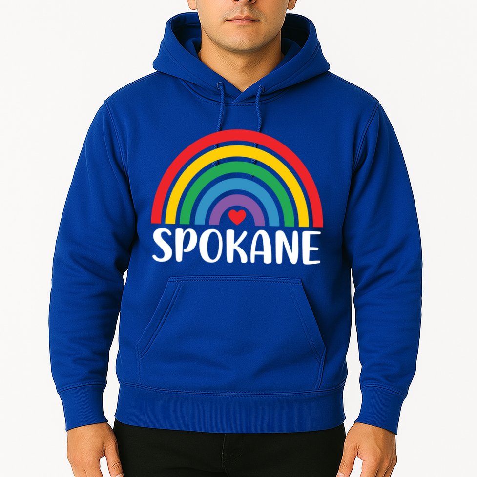 Spokane Washington Travel I Love Spokane Usa Cool Gift Hoodie
