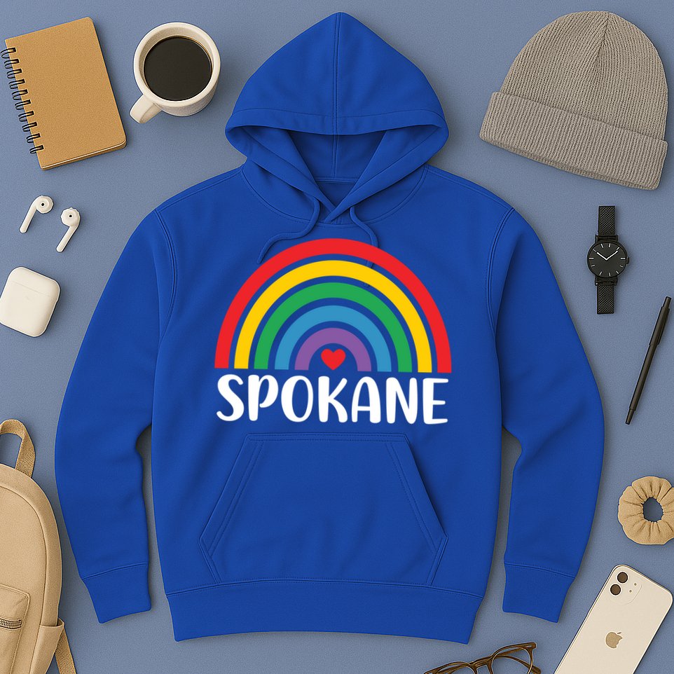 Spokane Washington Travel I Love Spokane Usa Cool Gift Hoodie