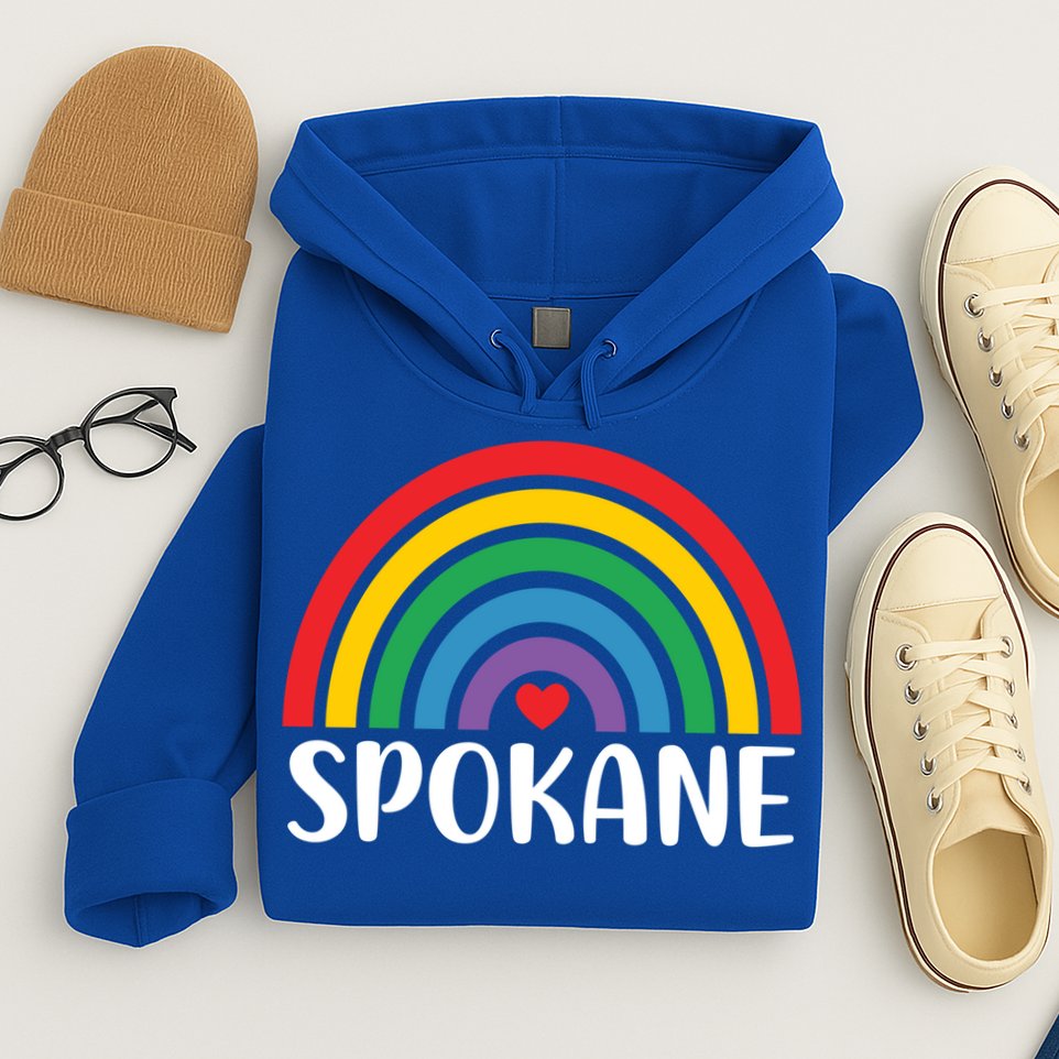 Spokane Washington Travel I Love Spokane Usa Cool Gift Hoodie