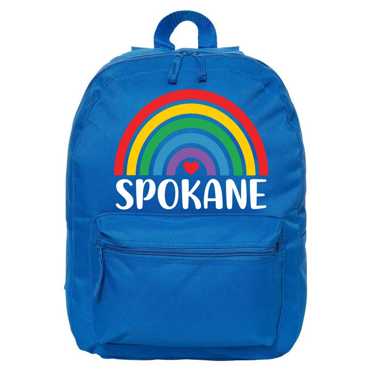 Spokane Washington Travel I Love Spokane Usa Cool Gift 16 in Basic Backpack