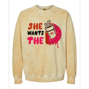 She Wants The Dd Colorblast Crewneck Sweatshirt