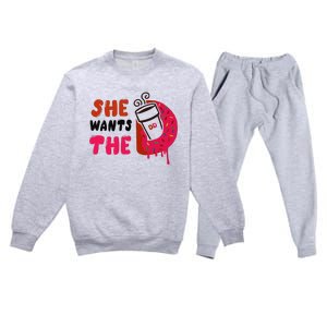 She Wants The Dd Premium Crewneck Sweatsuit Set