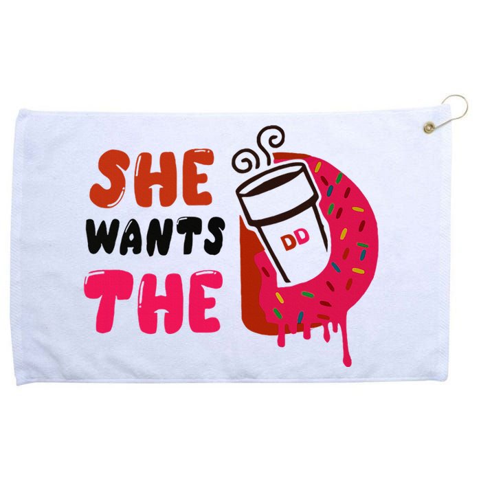 She Wants The Dd Grommeted Golf Towel