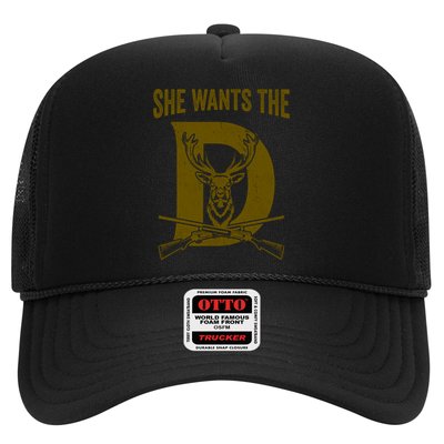 She Wants The D Hunting Deer Gift Trucker Hat