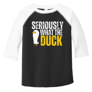 Seriously What The Duck Lover Toddler Fine Jersey T-Shirt