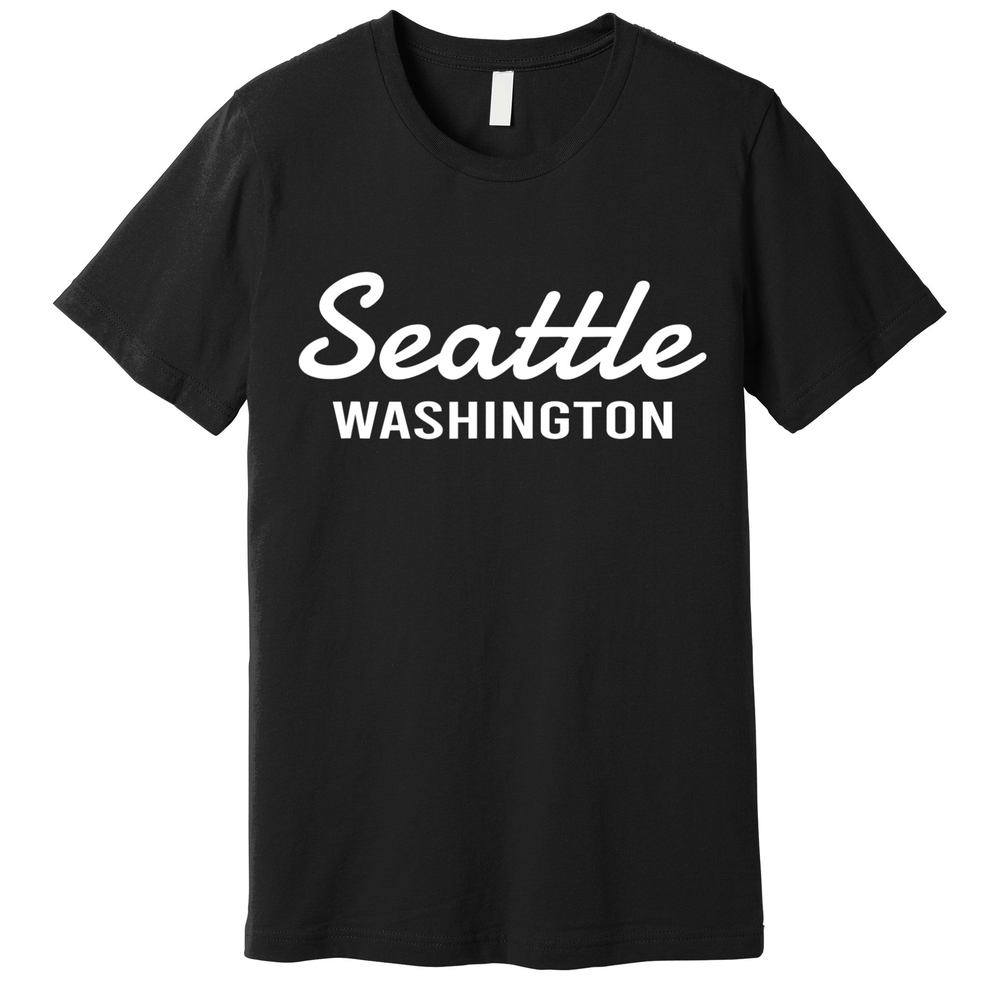 Seattle Washington Throwback Design Classic Premium T-Shirt