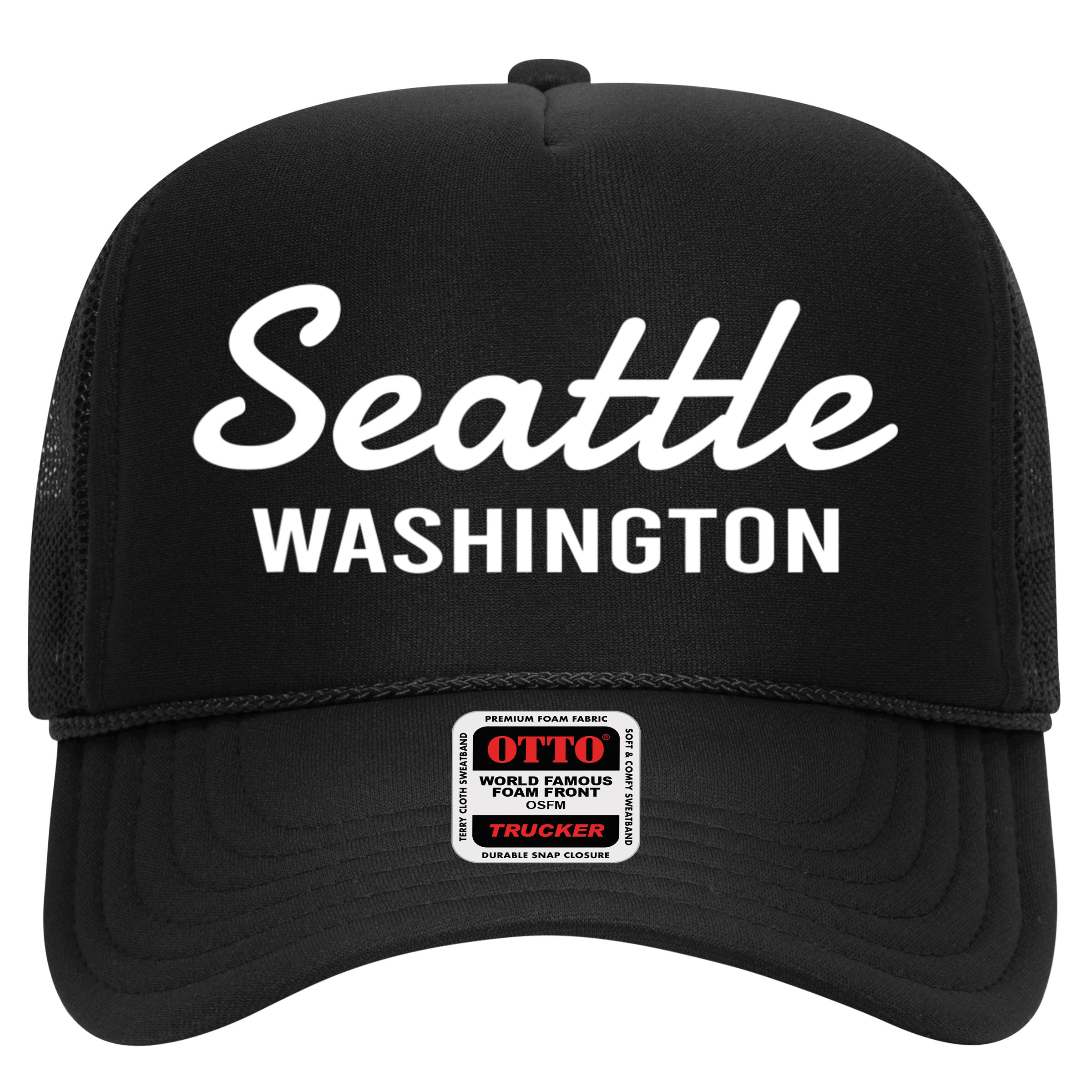 Seattle Washington Throwback Design Classic Hat