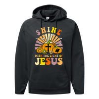 Shine With The Light Of Jesus Christian Lover Halloween Fall Performance Fleece Hoodie